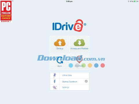 IDrive Online Backup for iOS