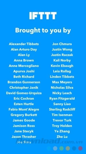 Đội ngũ lập trình của IFTTT cho Android