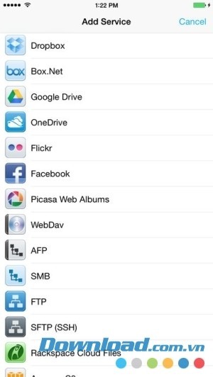 Hỗ trợ nhiều dịch vụ đám mây