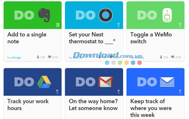 Các công thức Do Recipes của IFTTT