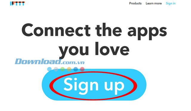 Đăng ký tài khoản trên IFTTT