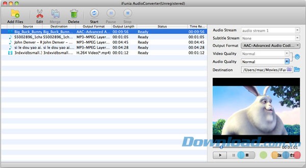iFunia AudioConverter for Mac