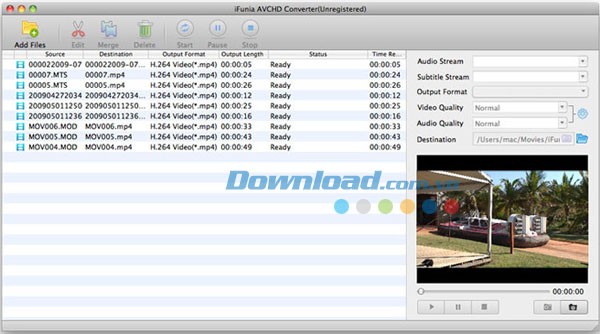 iFunia AVCHD Converter for Mac