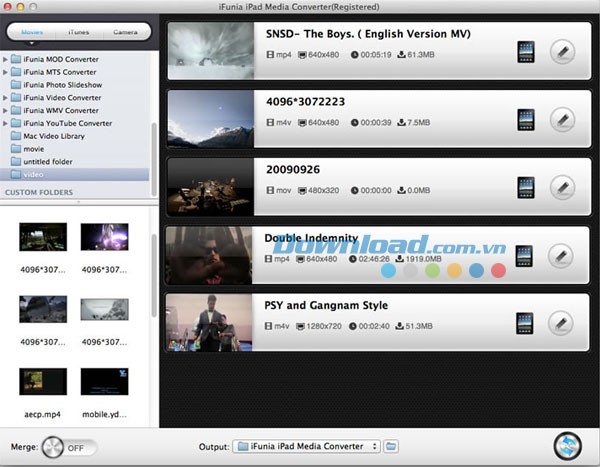iFunia iPad Media Converter for Mac