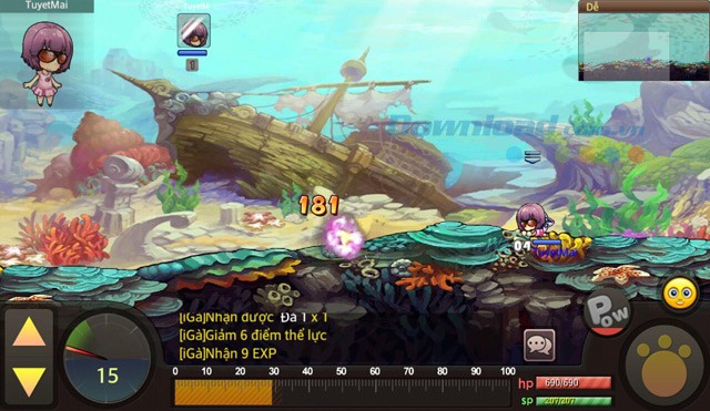 Giao diện chơi game iGà