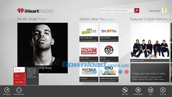 iHeartRadio for Windows 8
