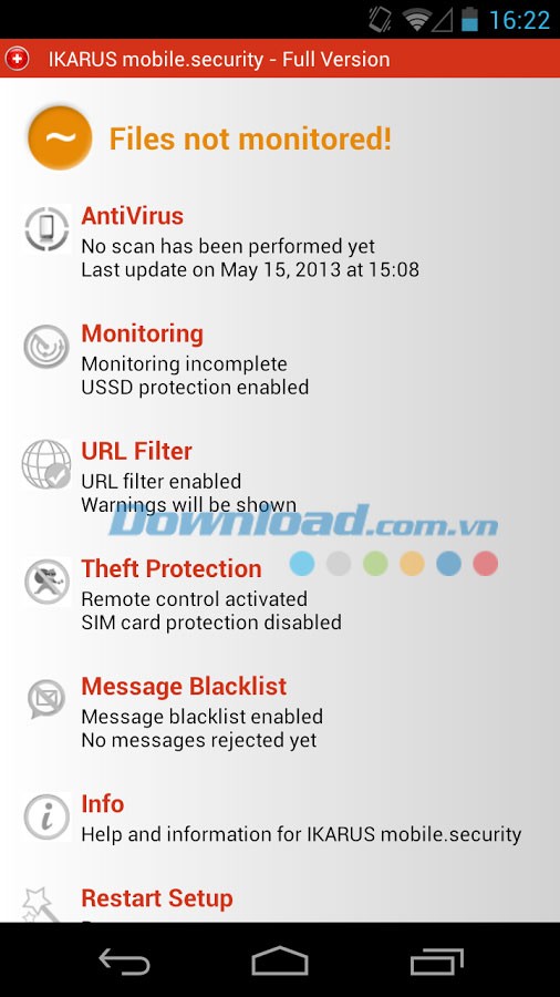 IKARUS mobile.security LITE for Android