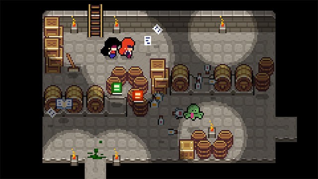 Chiến đấu chống lại nhiều loại kẻ thù và boss trong Ikenfell PC