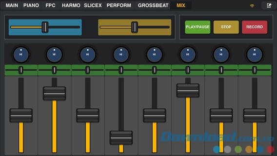 Điều chỉnh cường độ hiệu ứng
