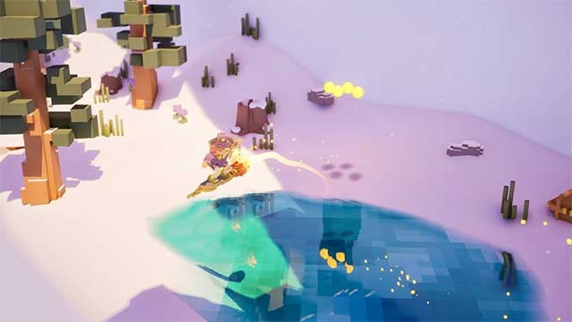 Luyện tập trượt tuyết cùng cây chổi ma thuật