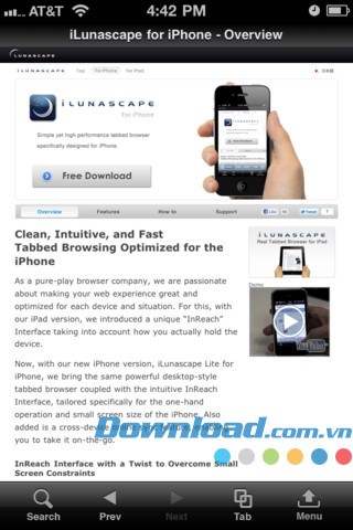 iLunascape 3 Lite Web Browser for iOS