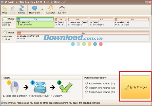 IM-Magic Partition Resizer Free