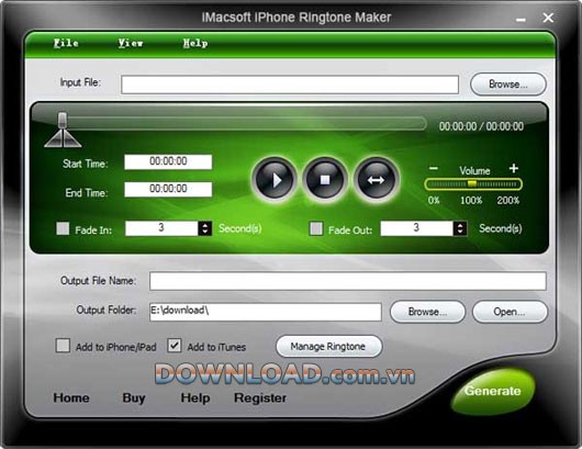 iMacsoft iPhone Ringtone Maker