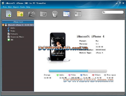 iMacsoft iPhone SMS to PC Transfer