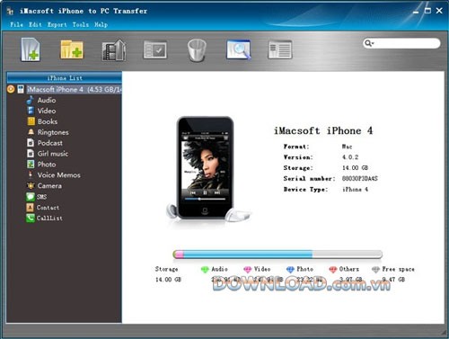 iMacsoft iPhone to PC Transfer