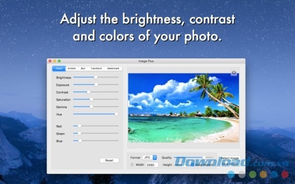 Ứng dụng chỉnh sửa ảnh đẹp Image Plus cho Mac miễn phí cho tất cả mọi người