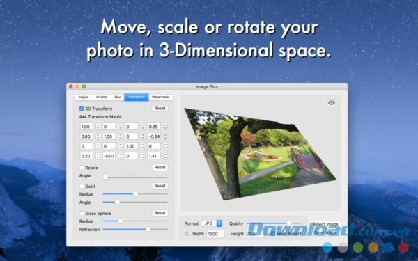 Thay đổi kích thước hình ảnh như ý cùng Image Plus cho Mac