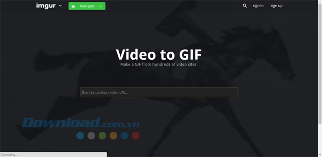 Chuyển đổi video URL thành ảnh động GIF bằng phần mềm quản lý ảnh Imgur