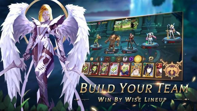 Xây dựng đội hình mạnh mẽ của bạn trong game Immortal Summoners