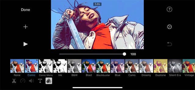 iMovie cho iOS cung cấp nhiều công cụ dựng phim đơn giản nhưng hiệu quả