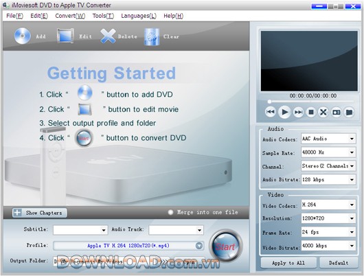 iMoviesoft DVD to Apple TV Converter