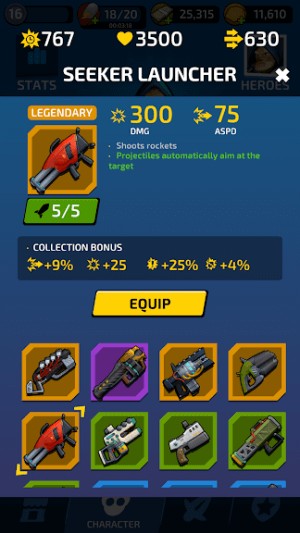 Mở khóa các vũ khí mới