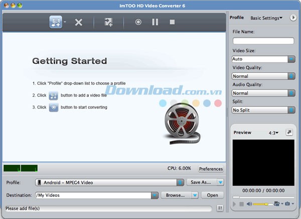 ImTOO HD Video Converter cho Mac