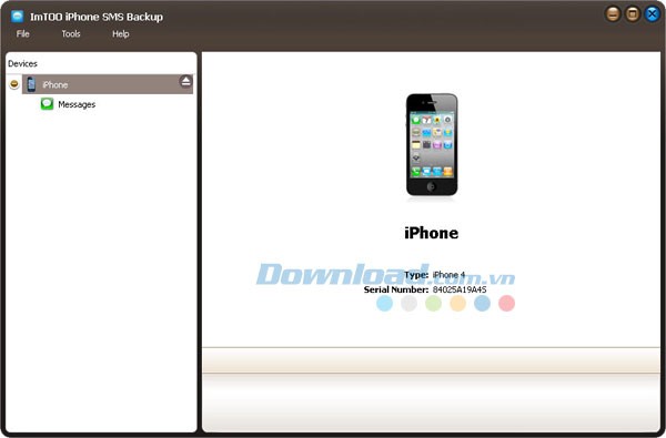 ImTOO iPhone SMS Backup