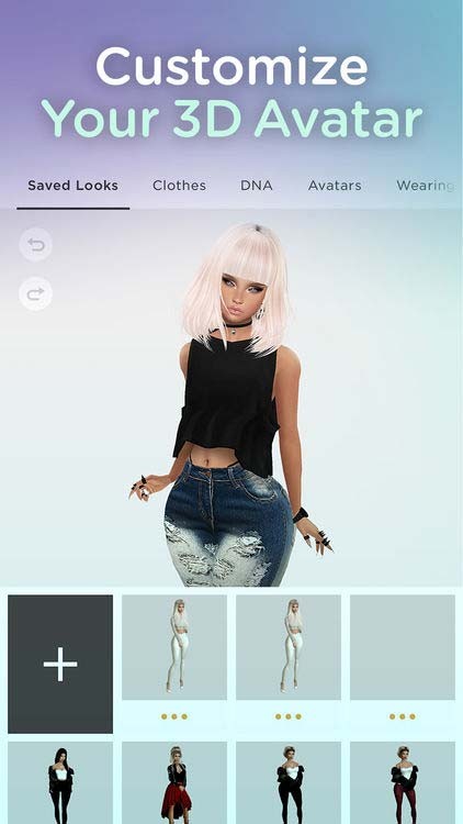 IMVU cho phép người dùng tùy chỉnh nhân vật avatar của chính mình