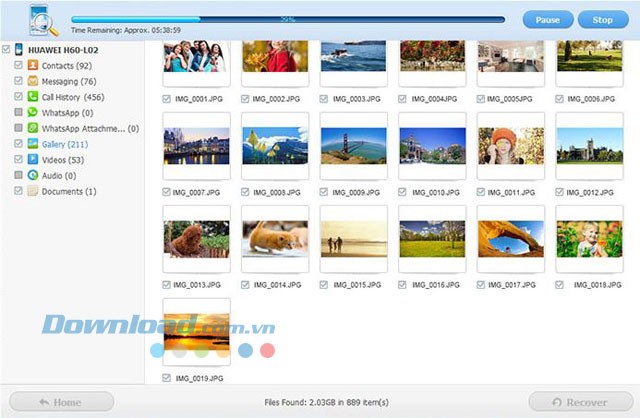 Khôi phục ngay hoặc xem trước