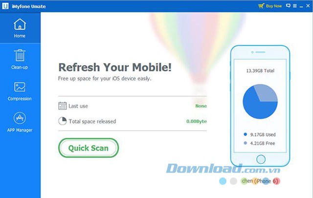 Quét nhanh thiết bị iOS