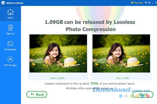 Nén ảnh mà không ảnh hưởng chất lượng ảnh