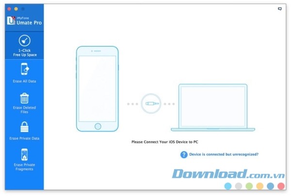 iMyFone Umate Pro cho Mac là phần mềm giúp giải phóng không gian lưu trữ của các thiết bị cài hệ điều hành iOS