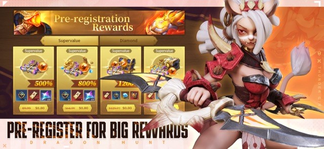 Đăng ký game Inariel Legend: Dragon Hunt ngay bây giờ để nhận thưởng khi trò chơi phát hành