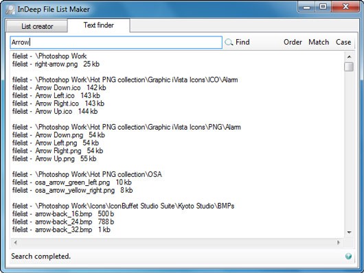 InDeep File List Maker