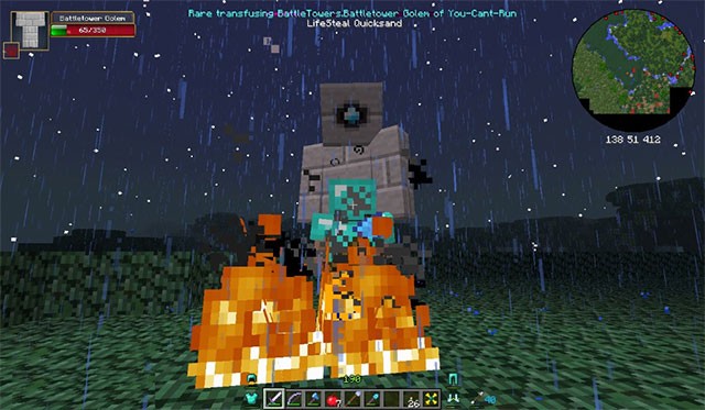 Trong chiến đấu, quái vật kích hoạt các hiệu ứng đặc biệt lên bản thân hoặc người chơi