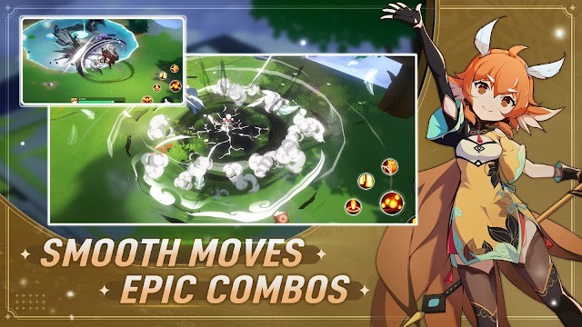 Infinite Arcana cho bạn tham gia vào các trận chiến với hành động mượt mà, combo hoành tráng