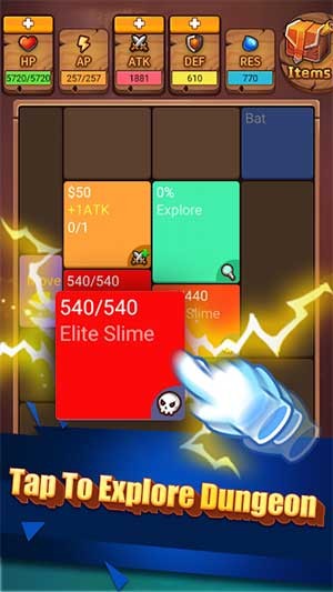 Chạm để khám phá ngục tối