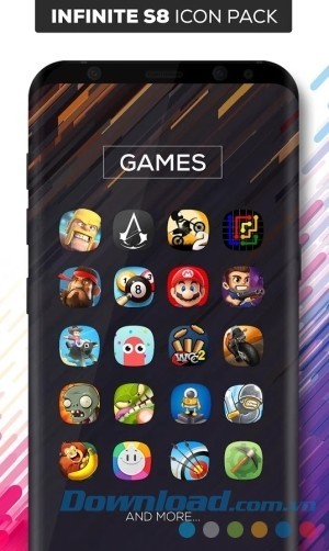 Biểu tượng game của Infinite S8 Icon Pack cho Android