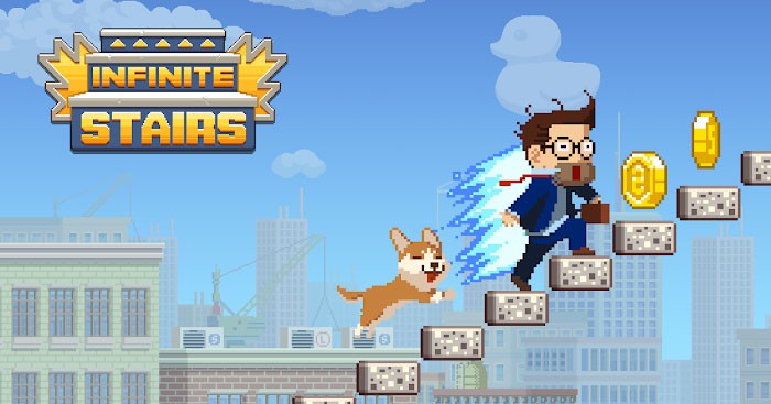 Infinite Stairs có lối chơi vui nhộn và hài hước