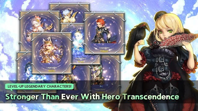 Lên cấp các nhân vât huyền thoại của bạn để mạnh hơn bất kỳ đối thủ nào