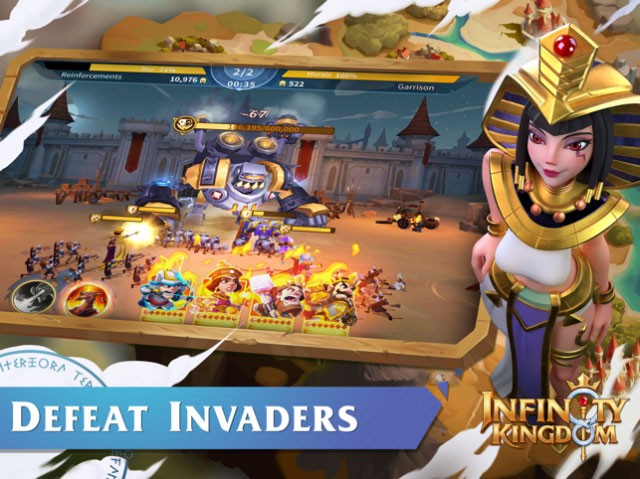 Đánh bại những kẻ xâm lược trong game Infinity Kingdom