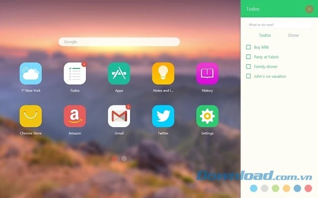 Xem danh sách những việc cần làm trong tiện ích mở rộng Infinity New Tab cho Google Chrome