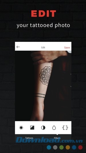 InkHunter cho Android với giao diện chỉnh sửa đơn giản