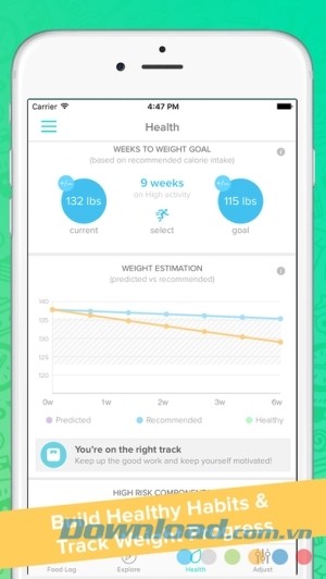 Inlivo cho iOS kế hoạch giảm cân