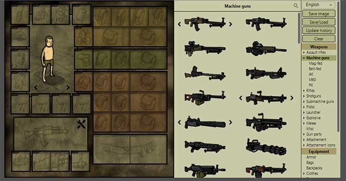 Innawoods cung cung các item dùng để build trang thiết bị cho các nhân vật nam