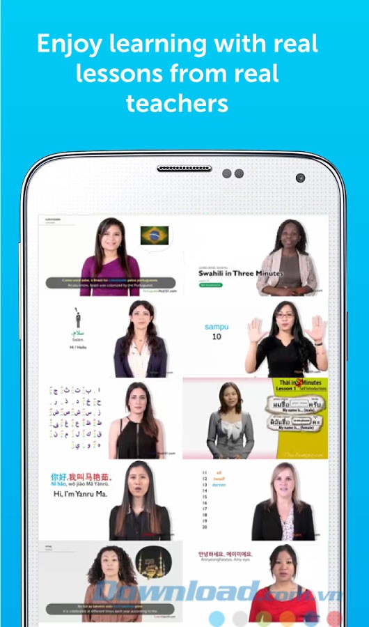 Học với giáo viên thực