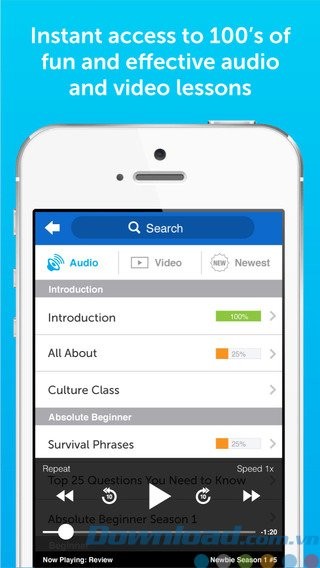 Học qua video và audio