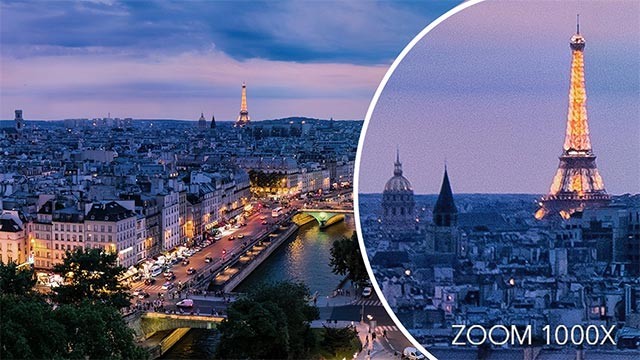 Zoom 1000% mà chi tiết ảnh vẫn rất rõ ràng