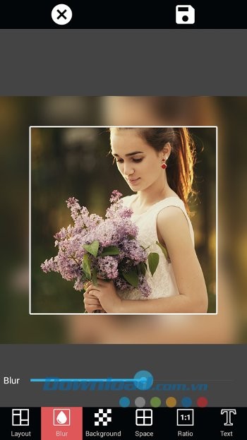 Các tùy chọn của Insta Square Size - No Crop